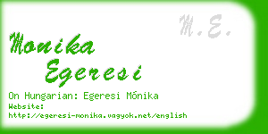 monika egeresi business card
