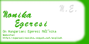 monika egeresi business card